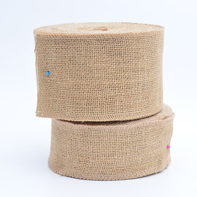 黄麻布织带 本麻色diy圣诞工艺礼品 桌旗椅纱黄麻卷婚庆装饰用品|ms