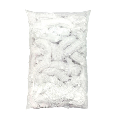 100个装一次性条形塑料浴帽加大透明防水防尘美妆染发浴帽厂家