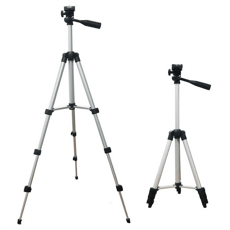 蓝纳投影大三脚支架/手机支架/相机支架/抖音支架/铝合金四节伸缩|ms