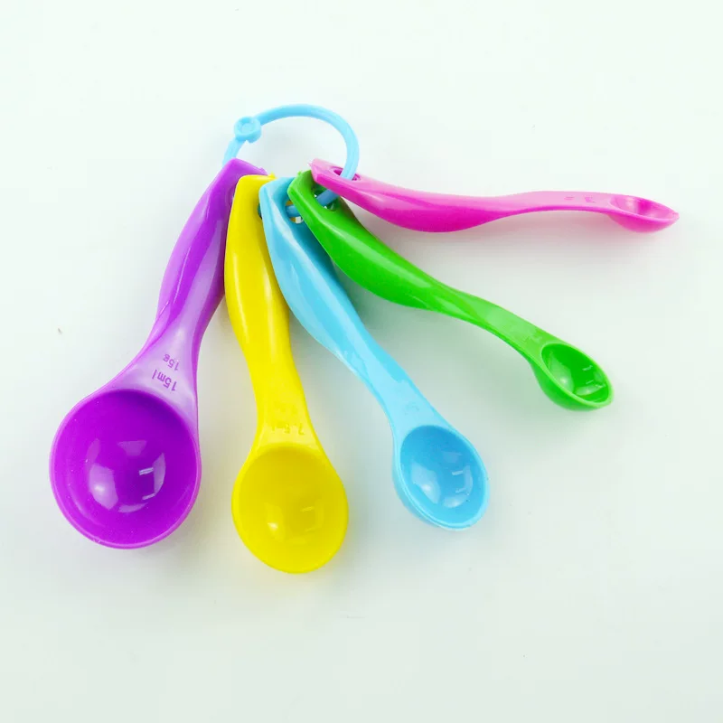 Set, plastic measuring spoon, 5 pieces