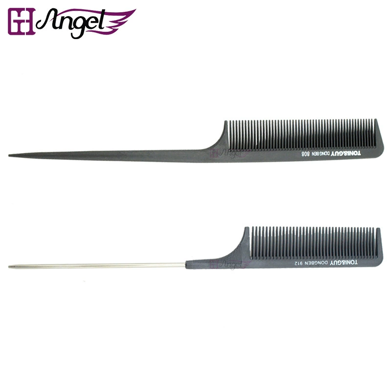 Инструмент для отправки Bagiack Stew Comb Beauty Comb Carbon Fiber антистатический электрический пластик/металл хвост