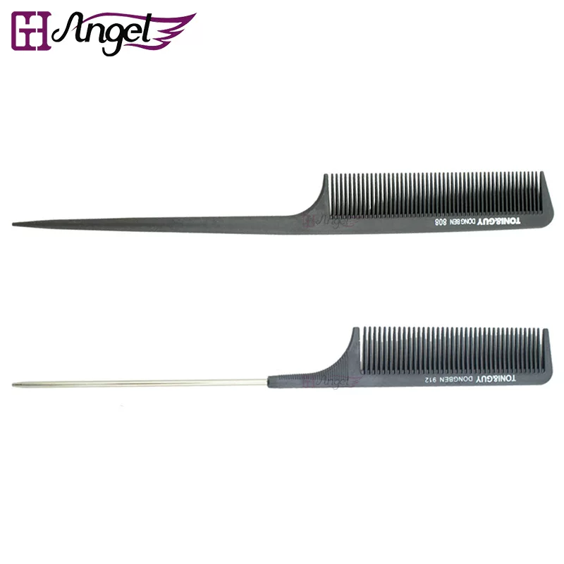 Инструмент для отправки Bagiack Stew Comb Beauty Comb Carbon Fiber антистатический электрический пластик/металл хвост