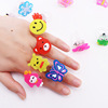 Cartoon children's ring from soft rubber, flashing toy