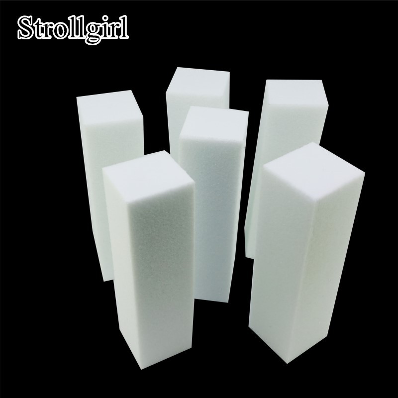 白色美甲豆腐块打磨修型海绵四面上砂可水洗美甲豆腐打磨块|ms