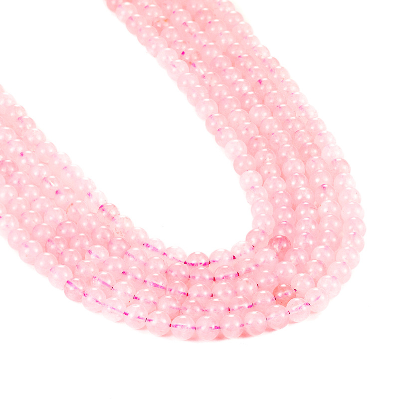direct deal Loose bead natural Powder crystal Loose bead DIY manual Powder crystal Fox Bracelet Pink Crystal Jewelry Material Science