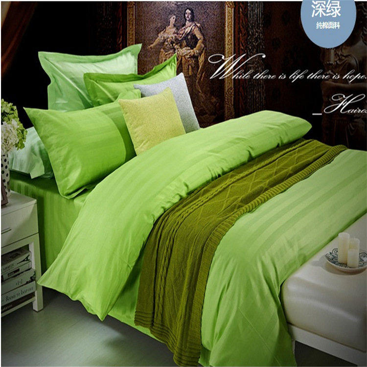 现货批发各色涤棉缎条布 服装床单家纺布料 宾馆酒店面料 处理