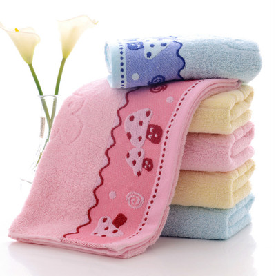 棉质提花蘑菇毛巾110克加厚成人家用面巾公司礼品劳保货源批发|ms