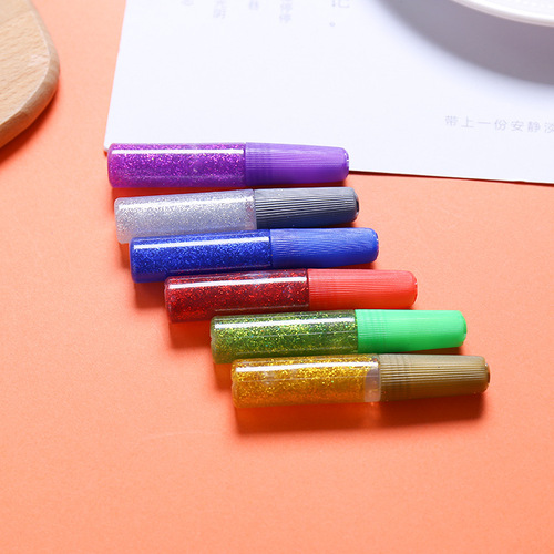 6ml single stick gold scallion glue, colored scallion powder, shimmering gold scallion pen, colored powders, fantasy colored powders, gold scallion glue set