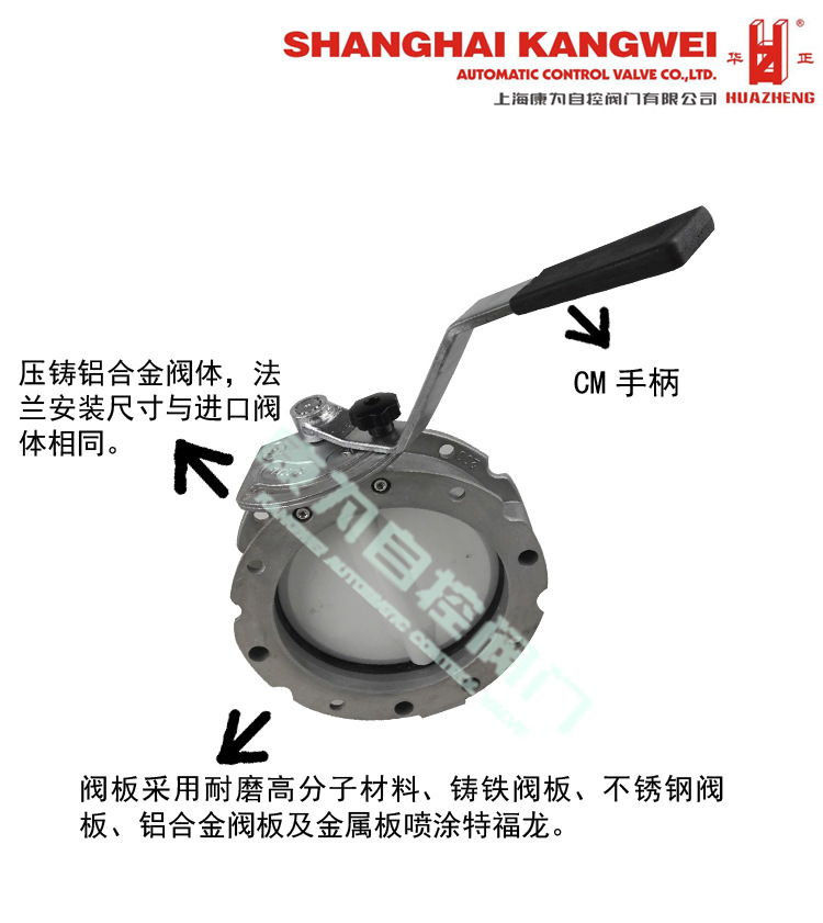 手动蝶阀解说图