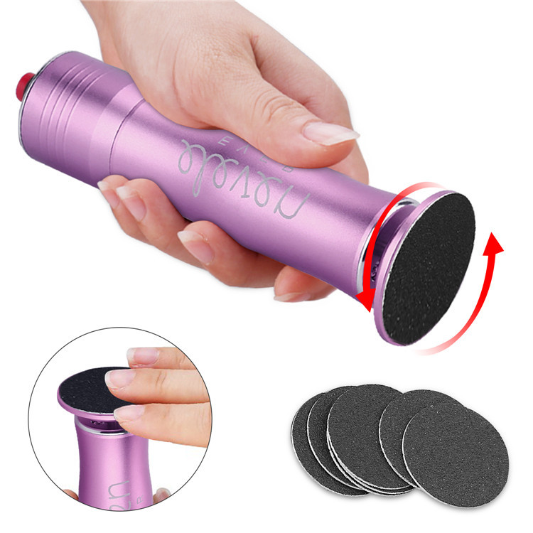 充电式电动磨脚器自动磨脚工具去脚皮死皮老茧刀修足机修脚器工具|ru