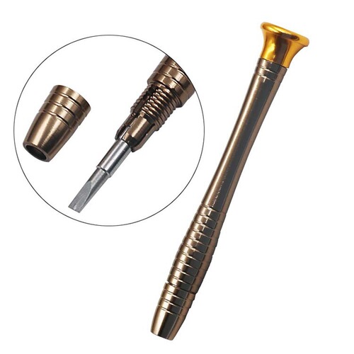 Multi-functional screwdriver car spare tools manual flathead and cross-shaped precision portable mini purse set
