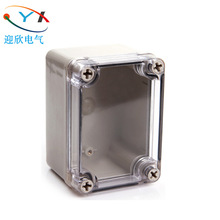 厂家直销110*80*70mm透明盖接线盒PC料防水盒电缆穿线盒耐用