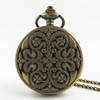 Bronze retro quartz big pocket watch suitable for men and women