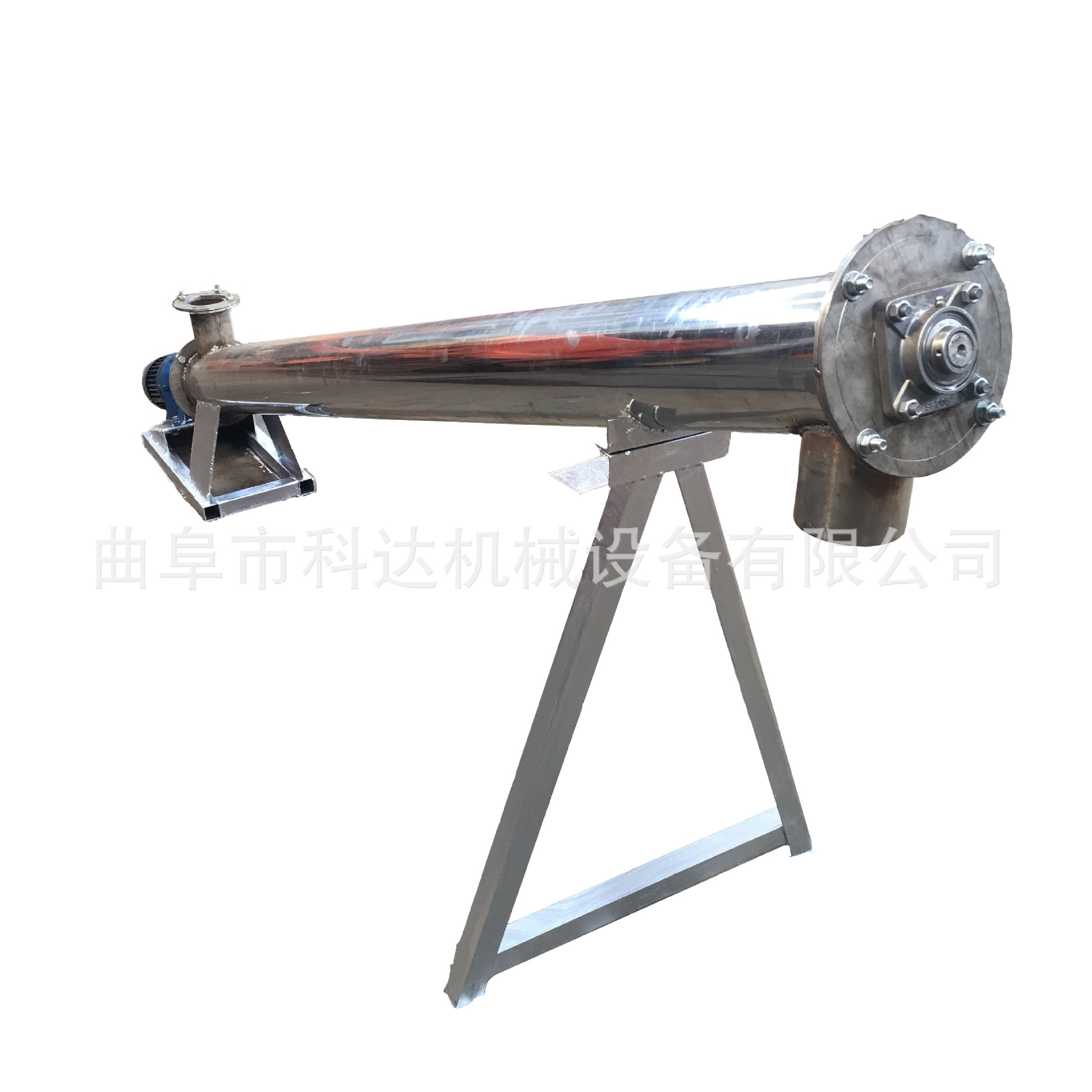 单螺杆绞龙叶片电动循环上料灰粉输送机 U型螺旋输送机 喂料机