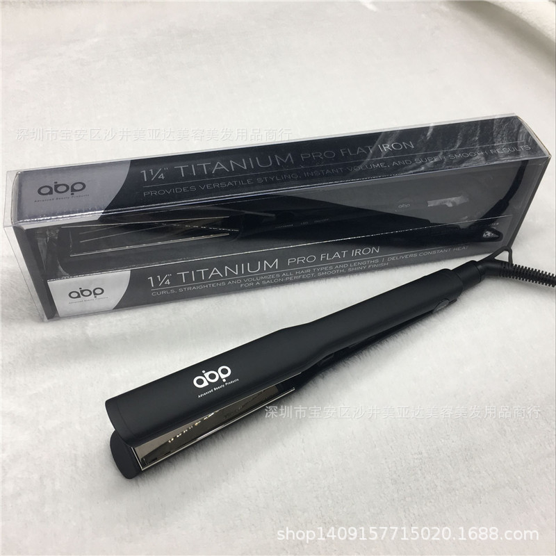 New Electroplated Hair Straightener Export Hair Straightening Splint Straight, Curling Dual-purpose Hair Iron Multi-function Curling Iron