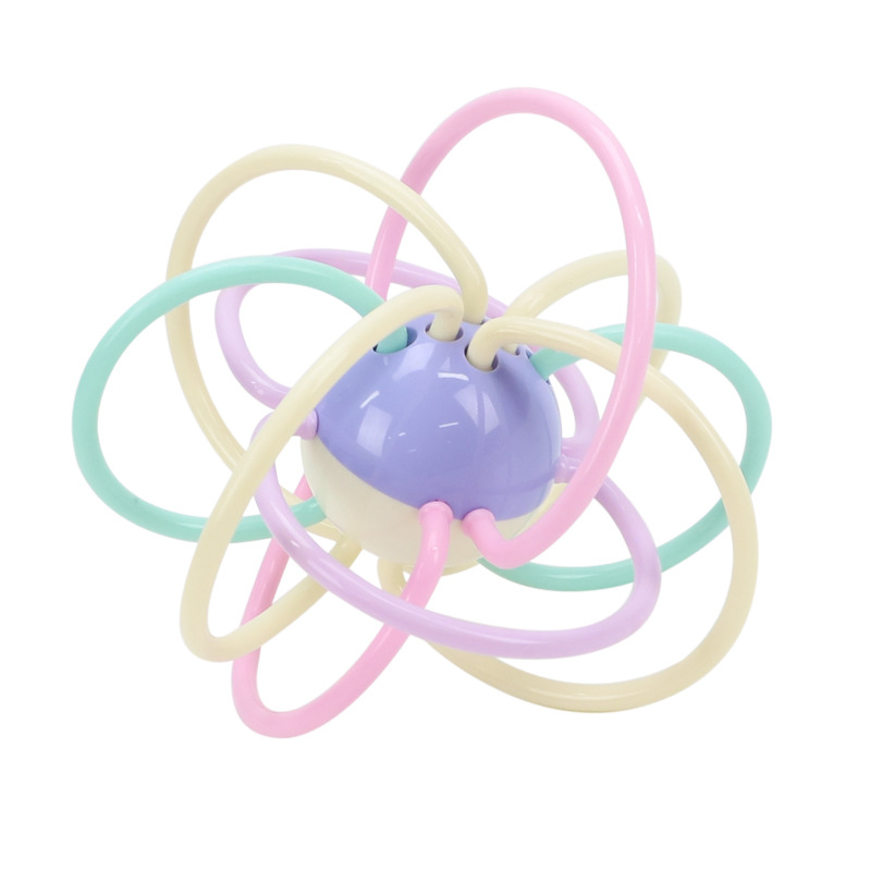 【包邮】牙胶磨牙棒婴儿咬咬乐玩具曼哈顿手抓球硅胶软可水煮|ms