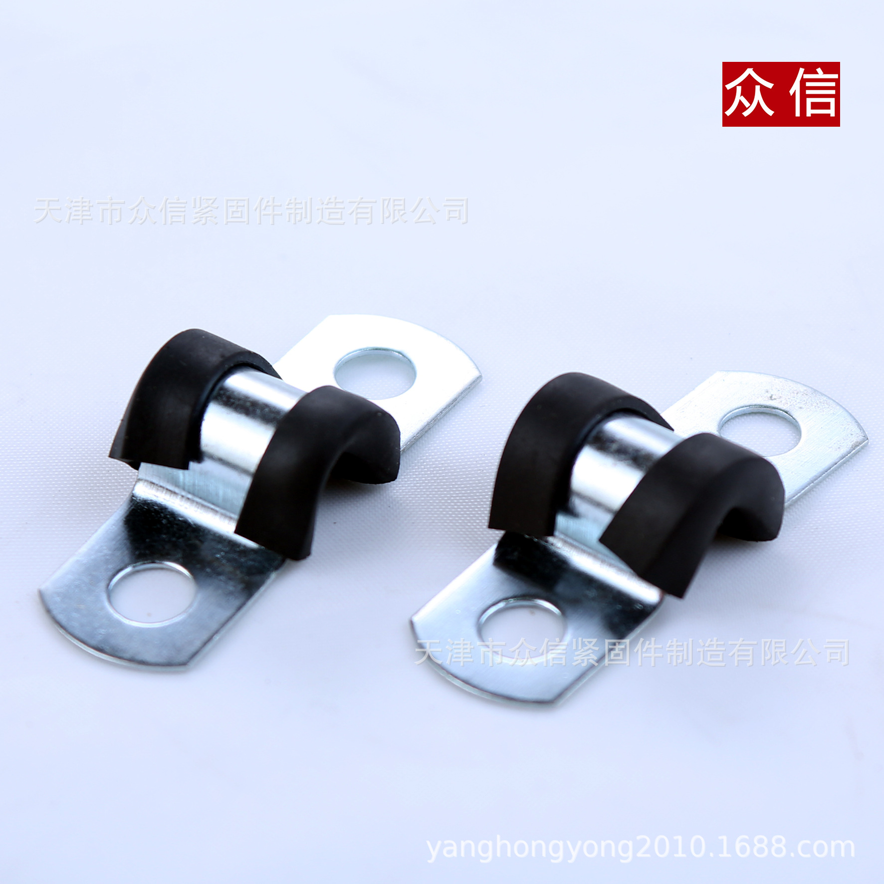 供应连胶条卡箍（环保型）、喉箍