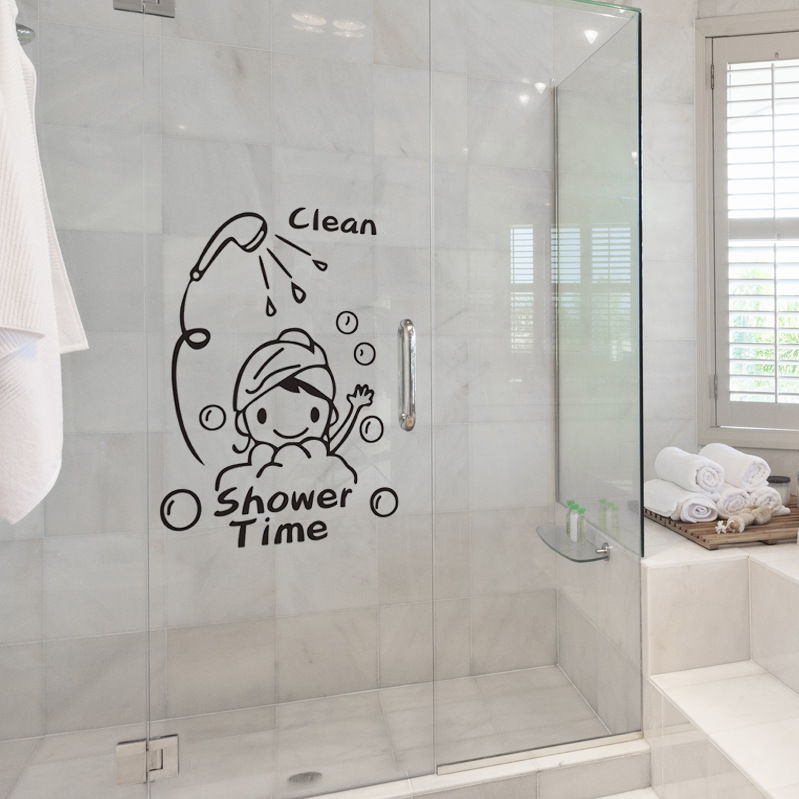 Clean Shower Time Bathing Kids Wall Stickers display picture 5