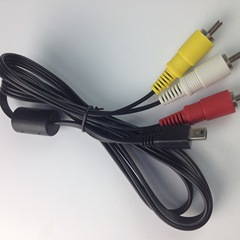 Suitable for Canon SLR camera video connection cable AVC-DC400ST camera AV video cable