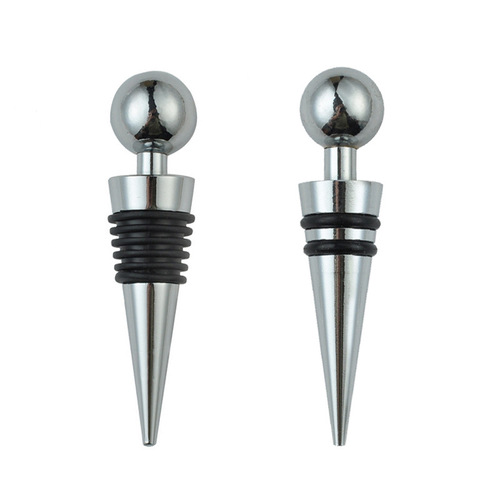Cross-border direct supply metal wine stopper round head steel ball zinc aluminum alloy wine stopper wine preservation wine bottle stopper wholesale