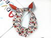 Cute red hair accessory, retro headband, scarf, neckerchief, Korean style