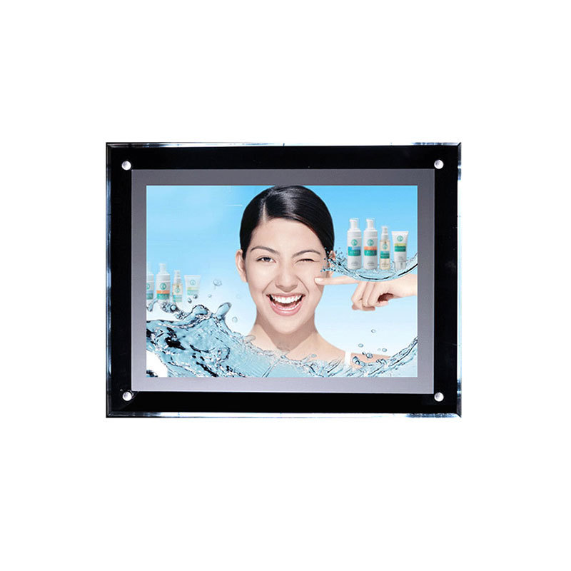 水晶灯箱 台式led广告灯箱菜单酒吧价目表亚克力超薄点餐牌制作