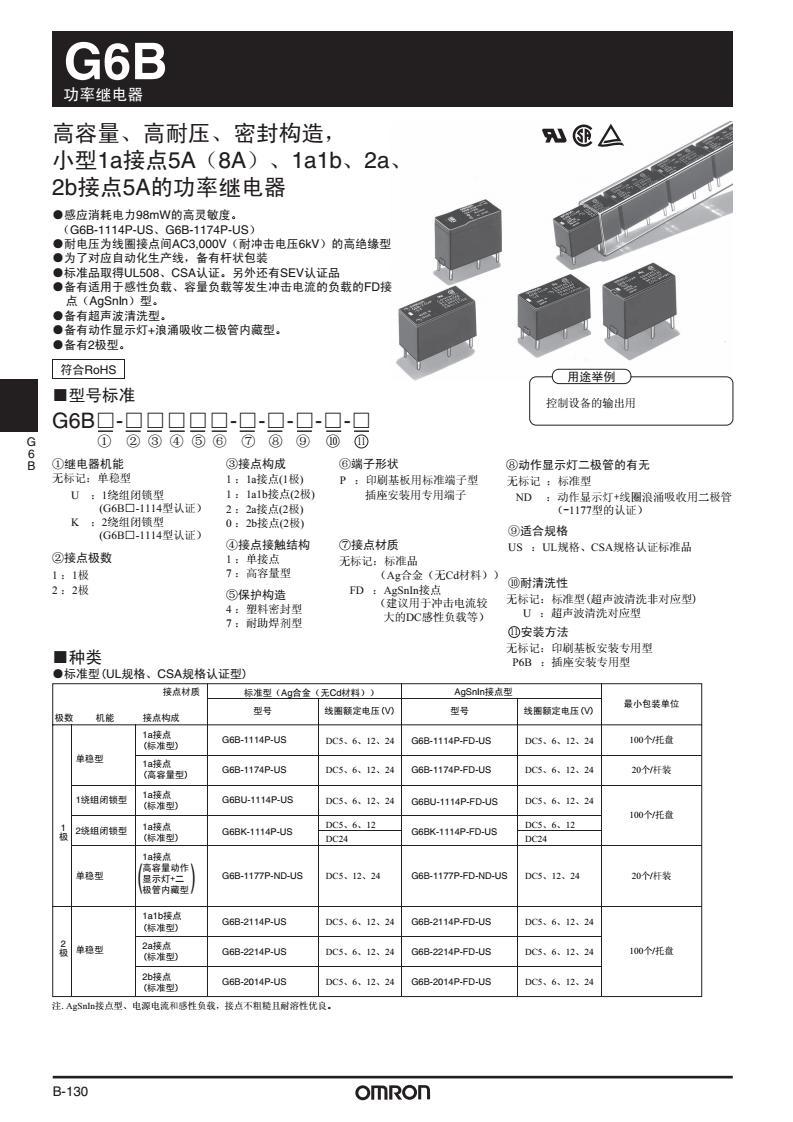 Relay G6B-2214P-US-DC24V