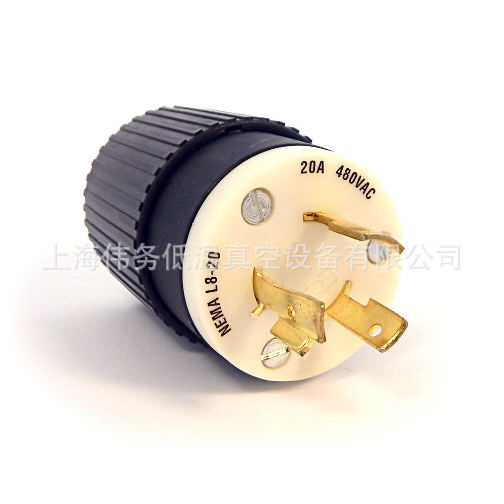 Bryant Locking Plug Grounding 2 Pole 20 Amp 480V Model 70820