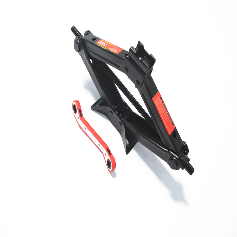 1T1.5T2快速扳手剪式千斤顶 旋转头2T车载剪式千斤顶