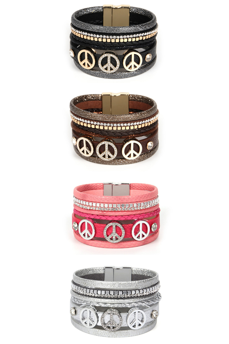 Mode Böhmischen Mehrschichtigen Diamantarmband display picture 6