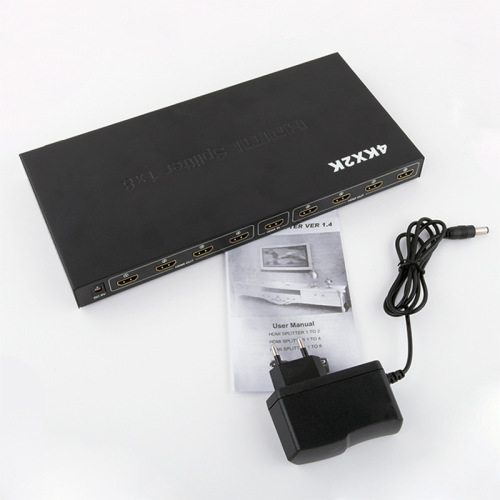 Cross-border HDMI splitter one into eight 4K series HDMI one into eight out TV store monitoring multi-screen display