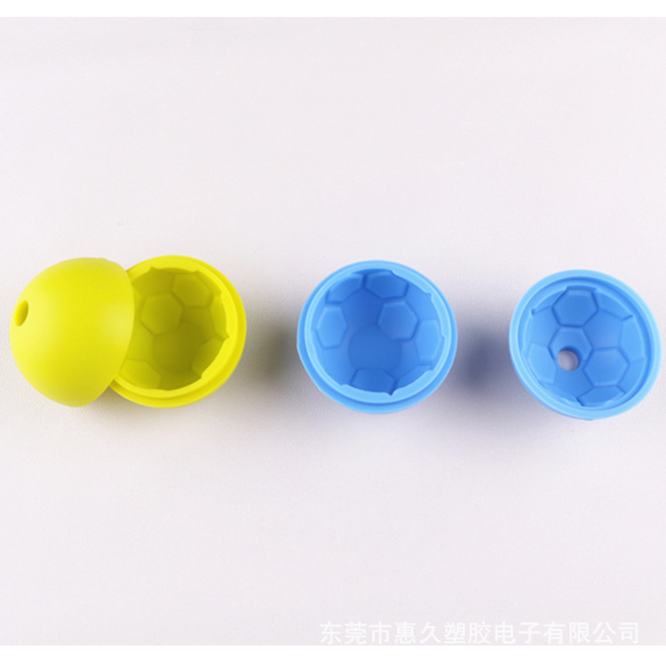 2018新款圣诞硅胶商务礼品批发 多色硅胶足球冰球模 新款冰杯