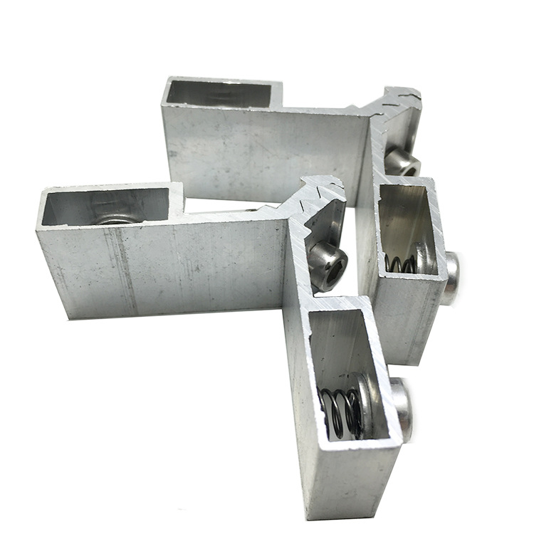 厂家现货铝合金断桥平开推拉门窗卫生间门铝活动万能隐形偏心角码