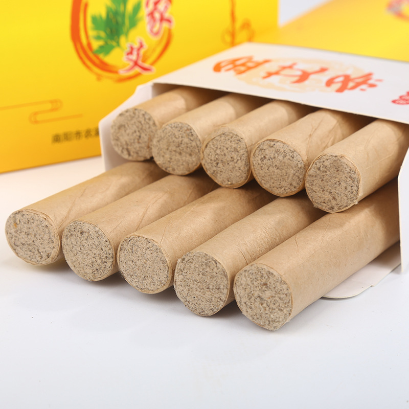 艾条艾柱家用艾灸条手工卷制纯艾条艾草艾叶艾绒条宛医农家艾正品|ms