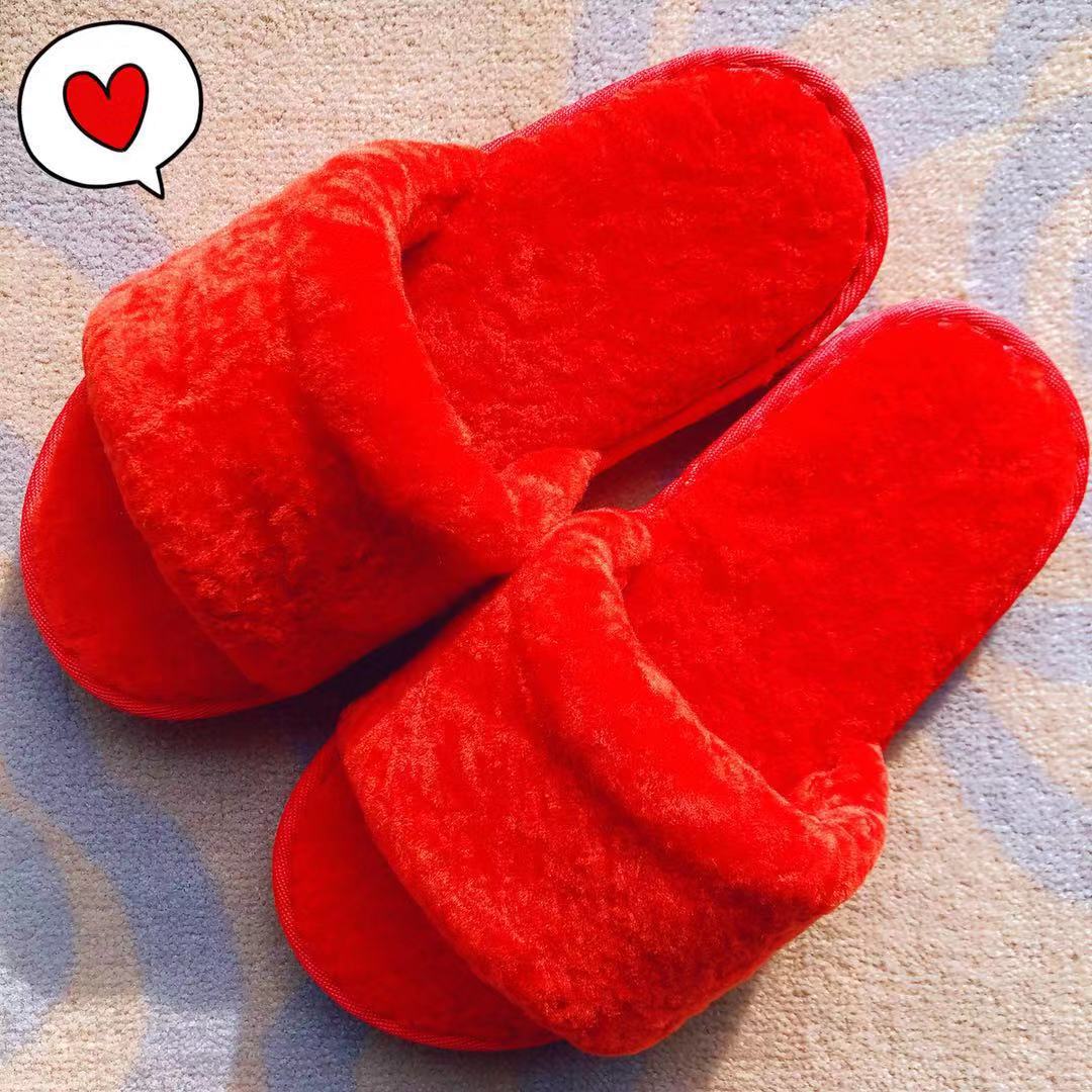 皮毛壹體真羊皮拖鞋 羊毛懶人拖鞋平底壹字拖 澳洲真皮毛毛拖鞋