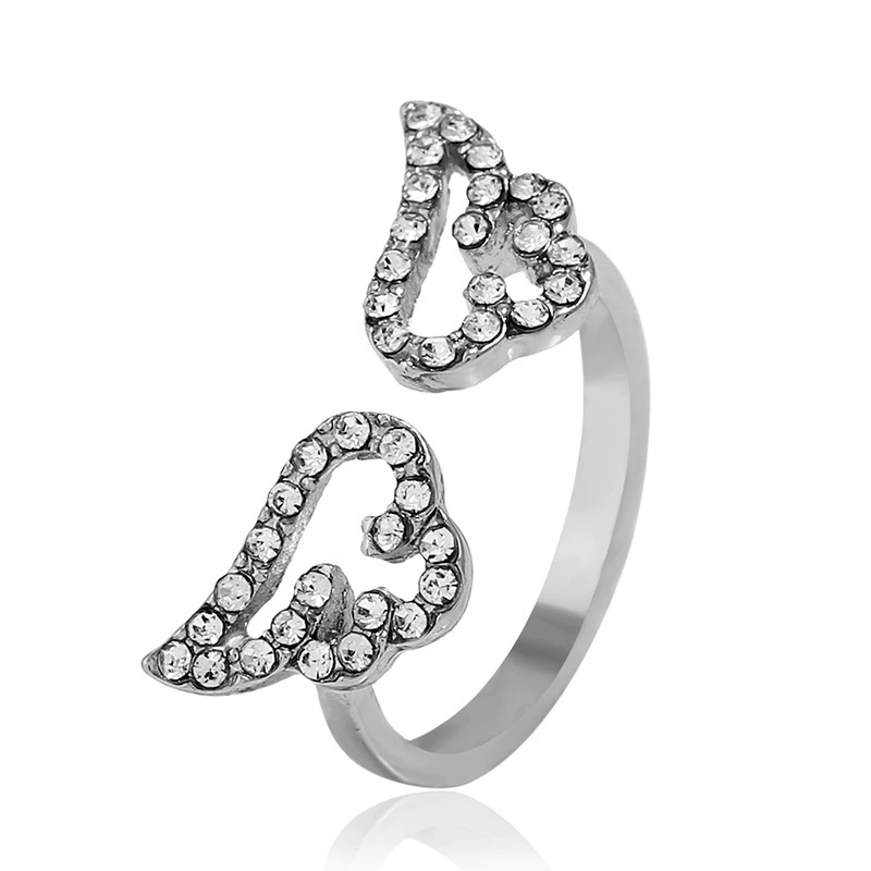 Adjustable Zircon Ring, Korean Style, Micro Inlay, One Size Fits All