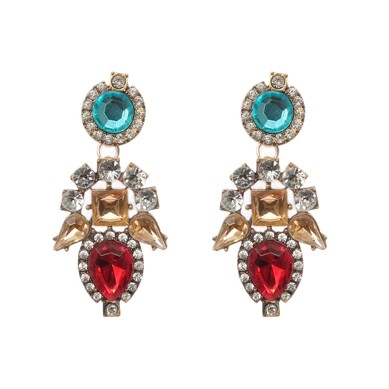 Модные блестящие серьги, европейский стиль, с камнем, стиль Chanel