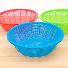 30 Plastic Rice Sieve Kitchen Tools Rice Strainer Fruit Basket Drain Basket Plastic Rice Strainer One Yuan Department Store