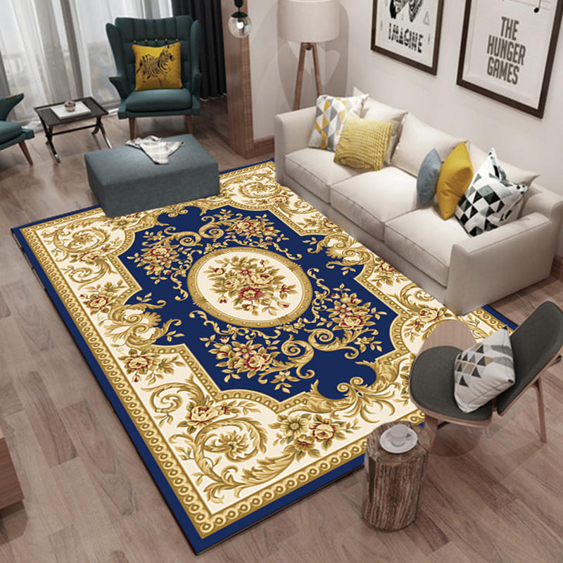 Light Luxury European Style Carpet Living Room Sofa Coffee Table Carpet Simple Room Bedroom Full Shop Large Area Carpet Customizable