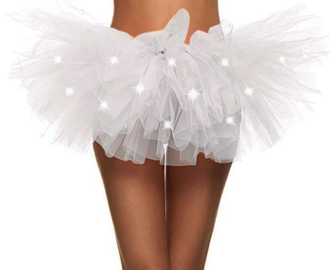Adult Tutu Skirt, 5-Layer Polyester Tulle, One Size, Performance & Party Dance Wear
