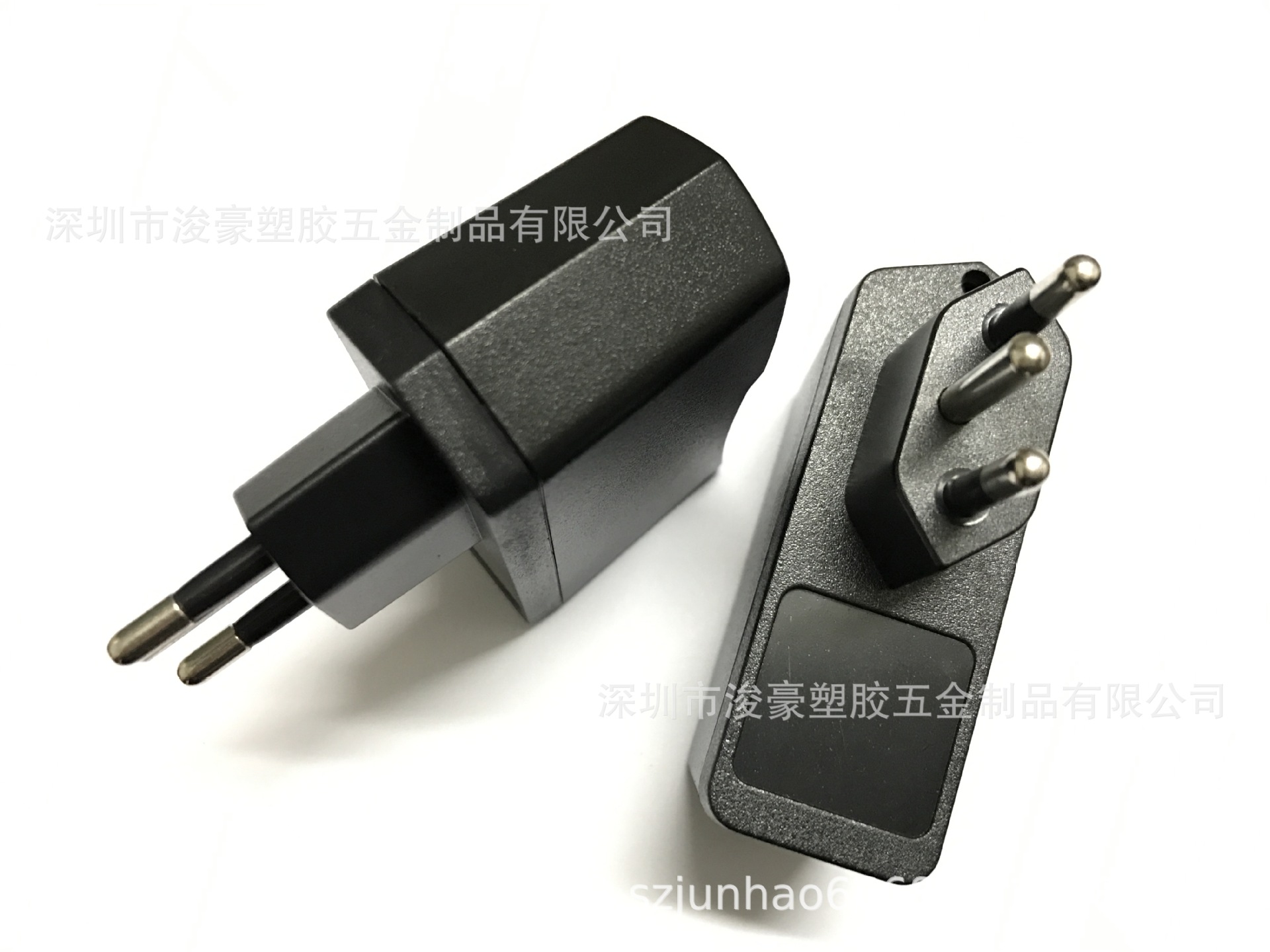 深圳 388巴西规三脚铜脚外壳 全铜塑胶塑胶外壳 充电器外壳 直销