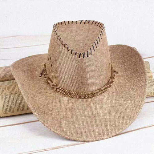 Summer Men's Denim Hat, Hemp Material, Embossed Breathable Sun Hat, Sun Protection Hat, Sunglasses Hat, Beach Hat, Horse Riding Hat