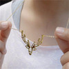 Necklace, silver origami, Aliexpress, wish, gold and silver