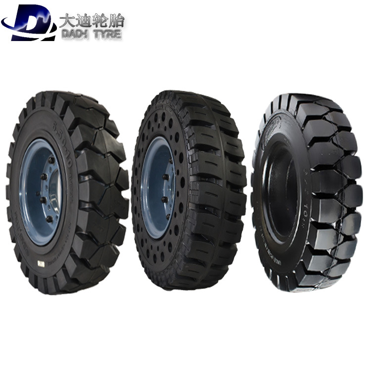 实心轮胎650-10大迪叉车轮胎 3吨叉车合力杭叉经济型耐磨王减震型