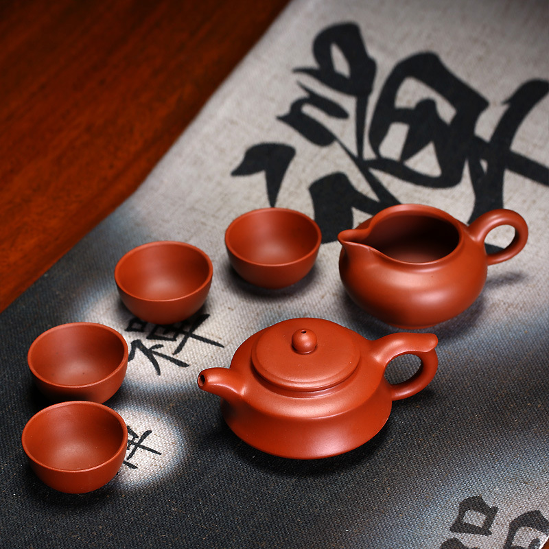 宜兴紫砂壶套装西施新品纯手工 整套家用茶壶茶杯礼品定制