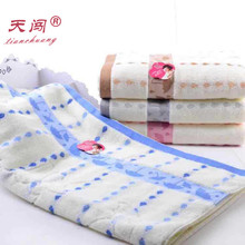 厂家批发棉无捻竹纤维提花小雨伞浴巾创意礼品浴巾