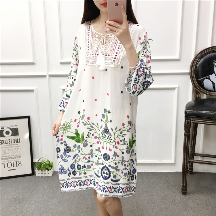 Robe femme YIPIN SEULEMENT en Coton de soie - Ref 3327019 Image 50