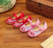 2020老北京布鞋女唐装鞋新款儿童绣花鞋汉服布鞋民族风童鞋