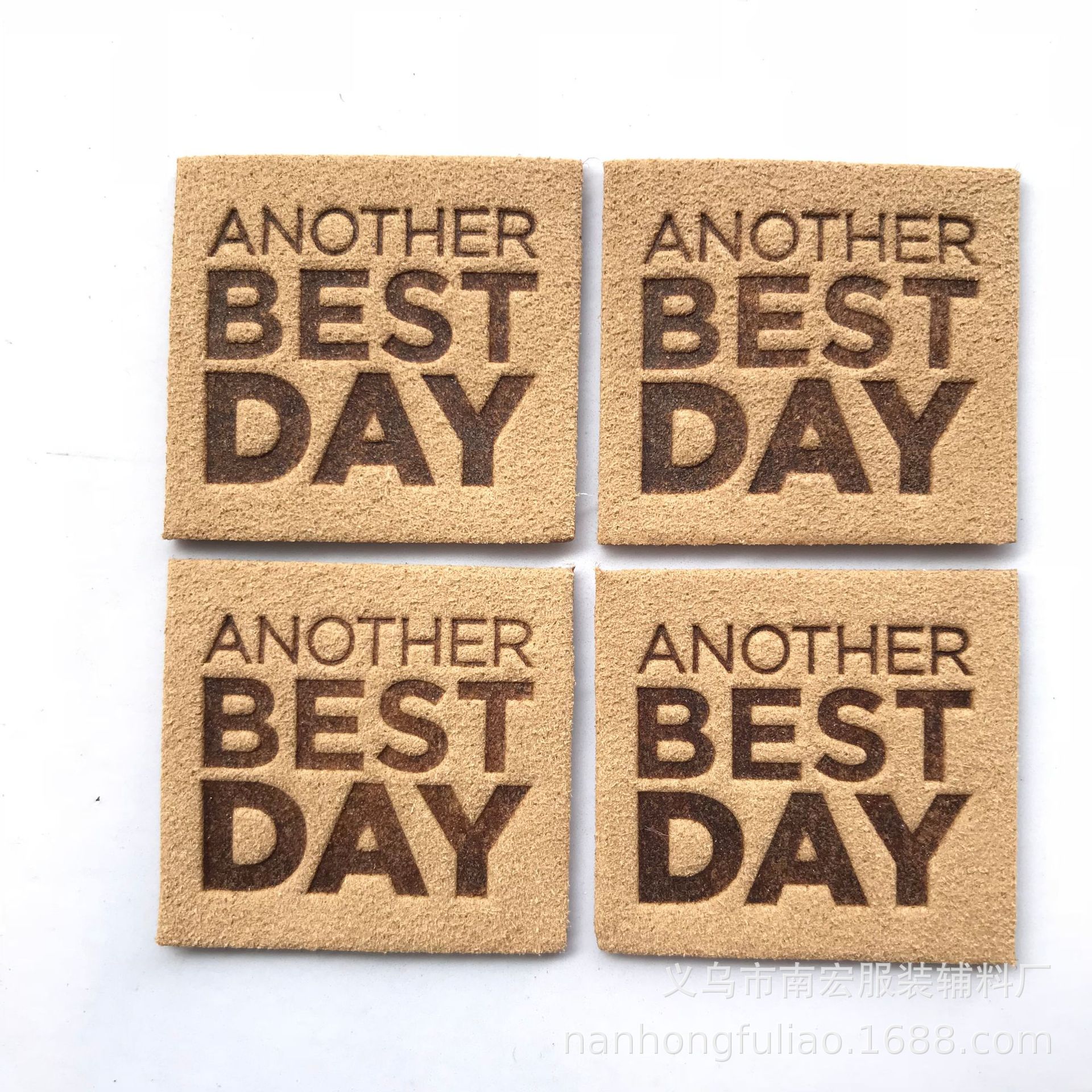 厂供应服装商标洗水标杜康牛皮纸标 超纤皮标 压印刷吊牌烫印皮牌