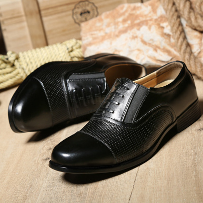 正品制式军官男皮鞋军鞋夏07网眼士官三接头商务正装凉鞋一件代发